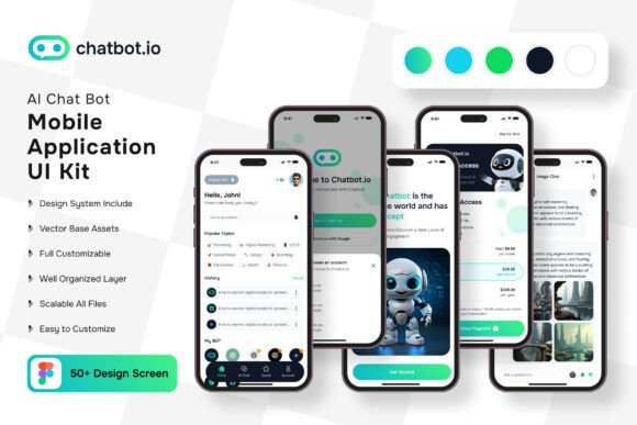 Accelerate Your Mobile App Design with AI Chat Bot UI Templates