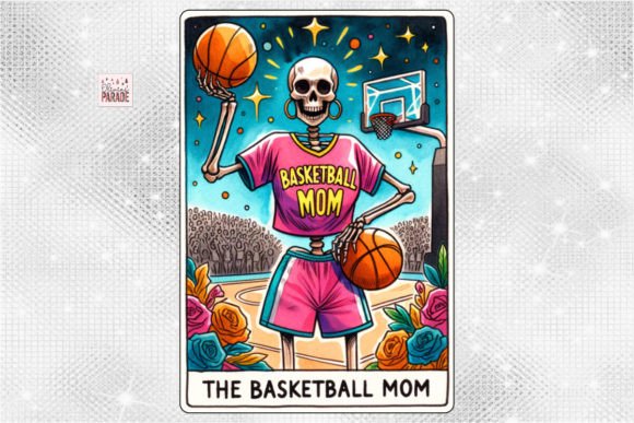 Beyond the Bleachers: Creative Uses for the Basketball Mom Tarot Card PNG