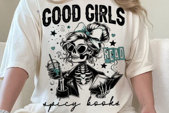 Bookish Skeleton Mom PNG: A Spicy Design for Readers