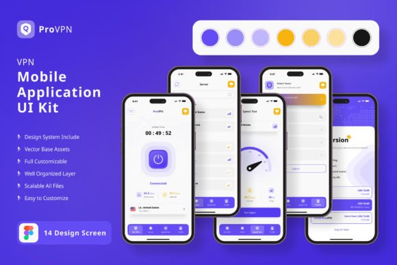 Build a Secure Connection: The VPN App Mobile UI KIT