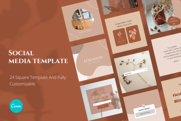 Edensor Canva Instagram Template: Your Instant Brand Kit