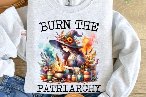 Ignite Your Projects with the Burn the Patriarchy PNG Witch