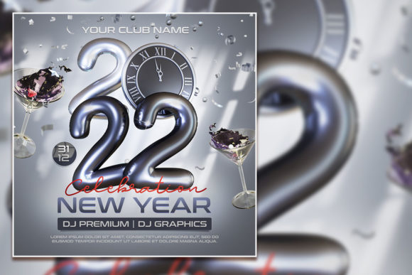 Modern New Year Celebration Post: Design Your Festive Graphics