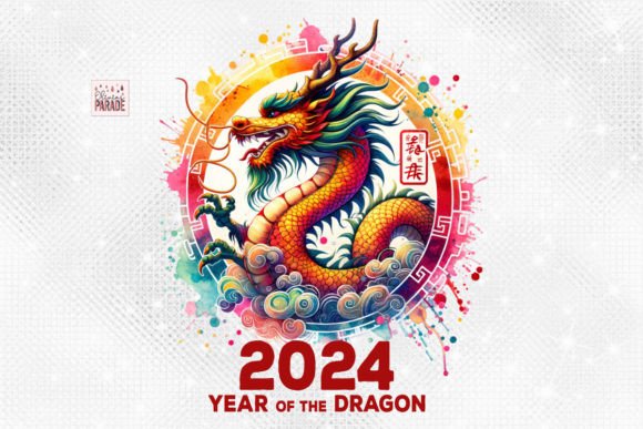 Unleash Creativity: Year of the Dragon 2024 Chinese Zodiac Design
