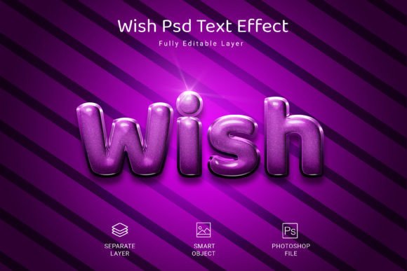 Wish Psd Text Style Effect Mockup for Designers